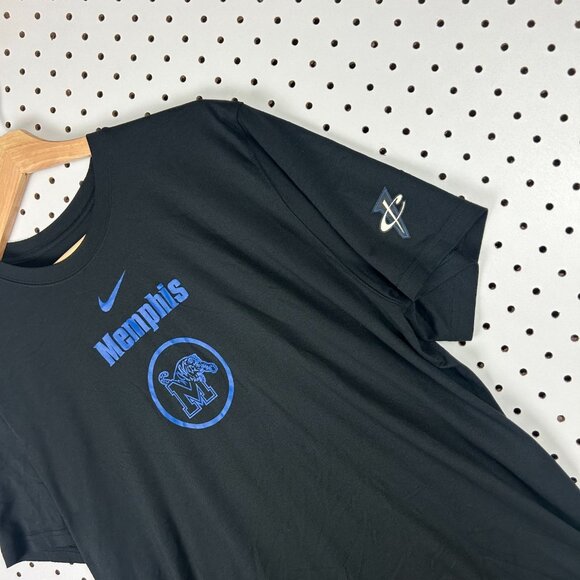 Nike 1 Cent Memphis Tigers Shirt Large Black Dri Fit Workout Player PE Penny Men - Picture 2 of 6